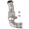 EHYSYN Moto Tubo Scarico Slip On Adatto Per Cfmoto 800 MTX MT-X800 MTX800 2024 2025 Tubo Di Collegamento Centrale In Acciaio Inossidabile Per Moto(Type C)