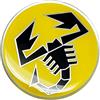 Abarth 21552 Stickers Adesivi 3D Scorpione Giallo, Diametro 44 mm, Diam