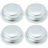 SG Store 4 Pezzi Coprimozzo Ruota Rimorchio Cuscinetto Antipolvere Copriruota Rimorchio Acciaio Laminato A Freddo 64x28mm Per Ruote Rimorchio Con Diametro Di 64mm Argento