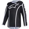 Alpinestars Fluid Apex Maglia Motocross Giovanile, nero/grigio, L