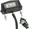 CAISYE Luce Targa LED per Moto 12V, Universale, Fanale Posteriore con Illuminazione Super Luminosa, Impermeabile e Durevole, Compatibile con Motociclette, ATV, Ciclomotori