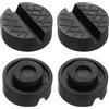 HongSiFang 4 Pz Tampone in Gomma per Cric per Auto, Tampone Cric Auto, Tamponi in Gomma per Crics, Jack Pads Antiscivolo con Scanalatura, Tamponi per Ponte Sollevatore Autos, Cavalletto Autos