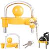 Lescars lucchetti rimorchi Auto: Universale Lucchetto per rimorchio, per rimorchi e Caravan con Attacco da 50 mm, Protezione Contro i furti (Lucchetto timone Caravan, antifurto roulotte, Auto)