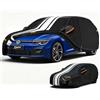 Kayme Telo Copriauto da Esterno, Copertura per Auto Impermeabile Anti UV Vento Antipolvere con Salvietta. Compatibile con Classe A, Golf, Focus, Audi A3, BMW Serie 1 Etc. (Hatchback da 410 a 445 cm)