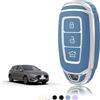 TOOMUME Cover Chiave Auto per Hyundai i30 i20 i10 i40 Kona Tucson Santa Fe | Silicone Morbido, Antiurto, Anticaduta, Antigraffio, Custodia Protettiva Chiave per i35 ix35 ix20 Ioniq Bayon Creta Strada