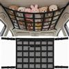 VINDENI Rete Portaoggetti Auto, 90 × 65 cm Rete Bagagliaio Auto | Universale Tetto Interno Borsa Rete, Adatta ad Autovetture, Pullman, SUV, Furgoni e Jeep