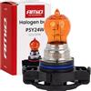 AMIO Lampada alogena PSY24W 12V 24W PG20-4 AMBER AMIO-04519