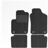 Mats4all Set di tappetini auto Compatibile con Fiat 500 Hybrid 2020-> | Antiscivolo | Con rinforzo | 4 pezzi | Tappetini per auto | Set di tappetini