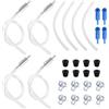 XIHIRCD 4pz Kit di Tubi Spurgo Freni Universali con Valvola Non Ritornos | Kit di Spurgo del Liquido Freni con Valvola di Non Ritorno per Prevenire il Riflusso Dell'Aria Ideale per la Riparazione e la