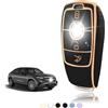 TOOMUME Cover Chiave TPU, Custodia Chiave Adatto per Mercedes Benz A/B/C/E/G/S Classe GLA GLC GLE GLK GLS CLA CLE CLS AMG E200 W177 W205 W213, Copri Chiavi Guscio Chiave Auto Telecomando - Smart Key