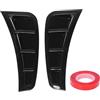 Chidlantu Spoiler laterale per paraurti anteriore, rivestimento del kit carrozzeria, elegante splitter in ABS con design antiurto, universale per, migliora l'aerodinamica e le prestazioni (Nero lucido)