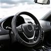 Generic Coprivolante sportivo in pelle, universale, da 14,5 a 15 pollici, imbottito, morbido, traspirante, nero e grigio