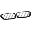 YFQAZXSW For BMW for E53 X5 1999-2003 Rene anteriore griglia nera lucida singola doppia linea griglie 1 SET(Single Line)