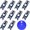YOUNLEN 10 Pezzi T5 W3W 2721 27 37 286 Lampadina LED PC74, 12V, 20LM,0.7W, Chip 3SMD 3030, per Sostituzione Lampada Strumento Auto Cruscotto Luce Interna Auto (Blu)