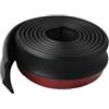 Hosrivae Paraurti anteriore per auto, paraurti anteriore, spoiler per il mento, 250 cm x 4,5 cm, protezione in gomma flessibile per auto, camion, SUV, colore nero (adattabile)