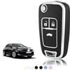 TOOMUME Cover Chiave Auto per Opel Vauxhall Corsa E D Adam Astra J Mokka X | Silicone Morbido, Antiurto, Anticaduta, Antigraffio, Custodia Protettiva Chiave per Insignia A Zafira C Meriva B, 3 Tasti