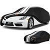 Kayme Telo Copriauto da Esterno, Copertura per Auto Impermeabile Anti UV Vento Antipolvere con Salvietta. Compatibile con Porsche 718, F-Type, BMW E30/E36/E46, 350z/370z Etc. (Berlina: 425 a 445 cm)