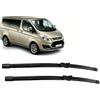Generic Set di tergicristalli di ricambio per Ford Tourneo Transit Custom 2012-2017, 76 cm + 71 cm