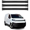 OMAC Barre Portatutto Trasversali in Alluminio per Citroen Jumpy 2016-2026 - TÜV/DIN 75302