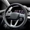 WENPANGPANG Coprivolante per Skoda Kodiaq 2024 2025, Auto in Pelle Nera Antiscivolo Protezione Volante Sportivo Accessori Interni Macchina Traspirante Tuning