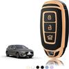 TOOMUME Cover Chiave Auto per Hyundai i30 i20 i10 i40 Kona Tucson Santa Fe | Silicone Morbido, Antiurto, Anticaduta, Antigraffio, Custodia Protettiva Chiave per i35 ix35 ix20 Ioniq Bayon Creta Strada