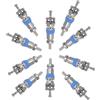 Bebykilemi Kit di 50 valvole CA per R410A R32 R22 R134a, nucleo in gomma e rame ad alta pressione per auto HVAC aria condizionata riparazione kit nucleo valvola ad alta pressione