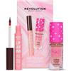Revolution Beauty London Revolution Day To Slay duo matita labbra & gloss, Nude & Candy Pink | Peel-Off Lip Liner Stain & gloss rimpolpante, labbra perfette tutto il giorno, vegan & Cruelty-Free
