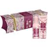 Tesori d'Oriente, Ikigai Set Doccia Formato Viaggio, Include Doccia Crema (75 ml) e Profumo (100 ml), con Acqua di Riso ed Essenza dei Fiori di ciliegio, Confezione Regalo a Fiocco