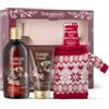 Bottega Verde - Vaniglia Nera, Confezione Regalo con Bagnodoccia 400 ml, Crema Mani 75 ml e Copribottiglia in Maglia, in un Elegante Cofanetto, Idea Regalo