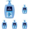 Felce Azzurra FELCE AZZURA 300 Fern Savon liquide Savon Musc Blanc, Lotto di 1 (Confezione da 5)