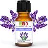 Laborbio Lavanda vera Officinalis Bio Olio essenziale 100% Puro 10 ml - Uso interno Terapeutico Alimentare Diffusori Aromaterapia Cosmetica Cucina - Laborbio