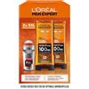L'Oréal Paris men expert L'Oréal Men Expert Kit per la cura degli uomini, set regalo con gel doccia XXL e deorroller, regalo da uomo, inclusi Bodywash e deodorante roll-on, Hydra Energy, Heat Protect, 2 x 400 ml, 1 x 50 ml