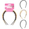 Brushworks Zig Zag Headband - 3 Pack