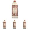 Tesori d'Oriente - Bagno Crema Byzantium, Bagnoschiuma dalle Note di Rosa Nera e Labdano, Deterge la Pelle e Dona Nutrizione e Idratazione, 500ml (Confezione da 4)