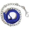 Pferdelinis Catena di guida per cavalli | guida sicura con catena in ferro e manico in nylon | Guinzaglio adatto per stalloni cani pony asini | Lunghezza 2,10 m (blu reale)