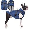LUOWAN Cappottino Cane Taglia Piccola e Media Taglia - Cappotto Cane - Giacca Invernale Impermeabile con Imbracatura - Gilet Caldo