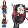 PETCUTE Zaino per Gatti,Pieghevole Borsa da Bicicletta per Cani con Nastri Riflettenti e luce,Staccabile Cestino per Bici per Cani con Tasche Portaoggetti,Adatto per Viaggiare