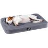 Ferplast Cuccia Ortopedica per Cani Media Materassino per Cani Impermeabile e Antigraffio Cuccia Morbida Polo, 80 x 50 x h 8 CM, GRIGIO