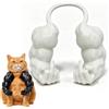 Generic Costume divertente con stampa 3D con braccia muscolose di gatto, comodo accessorio per spalla per cosplay felini. Giocattolo leggero in PLA bianco, dito medio bianco, dito medio bianco