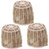ERINGOGO Materiale per Nidificazione Uccelli, Calor e Pulizia Facile, 3 Pezzi, Juta | Nidi da Giardino, per Canarini e Fringuelli, Texture Morbida, Uso all'Aperto, Cotone e Plastica