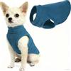 Generic Gilet per cani in pile elasticizzato, giacca in pile per cani di taglia media, morbido maglione termico per animali domestici, colore blu acciaio