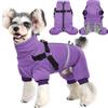 Hjyokuso Cappotto Cane, Cappotti Per Cani Impermeabili Con Imbracatura, Cappottino Cane Taglia Piccola Media Grande, Vestiti Per Cani, Cappottino Imbottito Per Cane, Giubbotto Cane Antivento S-Xl