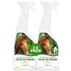 Dermazoo Olio di Neem per Cavalli ONP-21, Repellente Cavalli Antipulci 2 x 750ml, per Pidocchi, Zanzare, Zecche, Mosche e Tafani, Lozione Spray Antizanzare Sicura, Naturale e Specifica