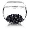 Generic Confezione da 2 pietre di ossidiana naturale lucidate per acquario, vaso, pulizia energetica, vassoio per la decorazione della casa