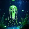 Generic 1 medusa artificiale auto-luminosa, ornamento per acquario, design galleggiante realistico che si illumina al buio per acquari e feste a casa, verde
