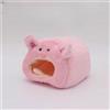 Generic Ratto criceto nascondiglio animale domestico carino cartone animato morbido peluche caldo Pet Cave Hut Mini piccolo animale topo nido cincillà