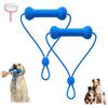 Generic Dog Toys Dual-Action Teeth Cleaning Mouth Prop with Adjustable Strap,Durable Dog Teeth Cleaning Bite and Brush Canine Dental Prop,Dog Mouth Opener Oral Care Tool for Teeths Cleaning (1)