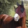 Horses Maschera Horses In Lycra Con Rete Occhi BORDEAUX Extra Full, Leggera e Traspirante, non Ostacola il Campo Visivo del Cavallo, Protezione di Occhi e Orecchie