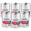 Generico Exclusion Adult Hepatic Monoprotein Veterinary Diet Formula Maiale, Riso e Piselli 6 pz x 200 g - Alimento Umido Dietetico per Cani Adulti di Tutte le Razze