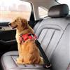 Generic Cintura di sicurezza per cani, regolabile, in nylon, per animali domestici, con cuscinetto elastico, durevole e sicuro, imbracatura per auto per cani (1 confezione, nero)